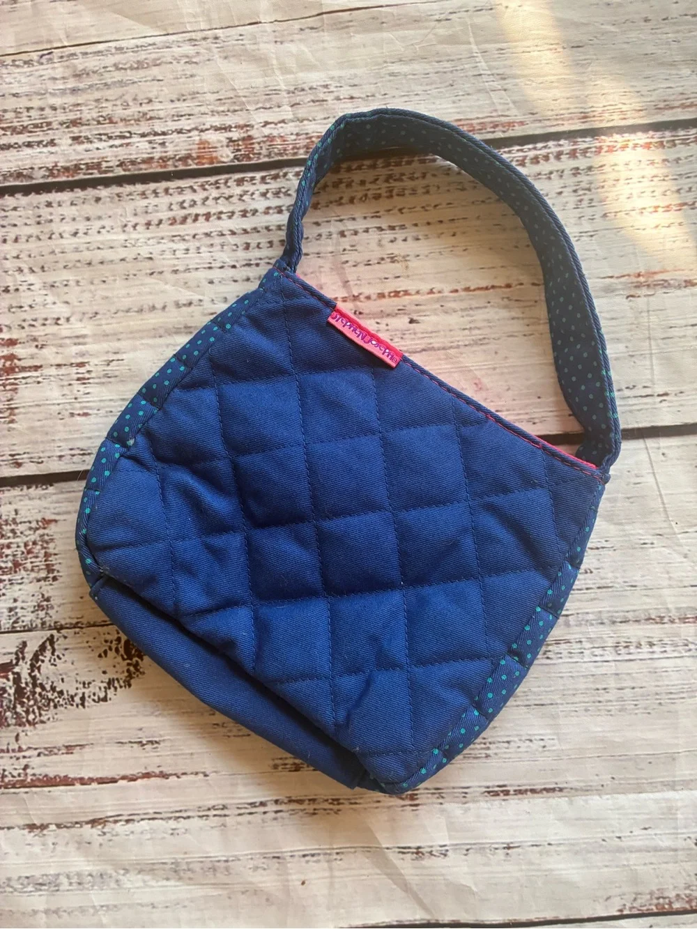 Stephen Joseph Kids Navy & Pink Rainbow Bag - Ruffle Purse for Little Girls